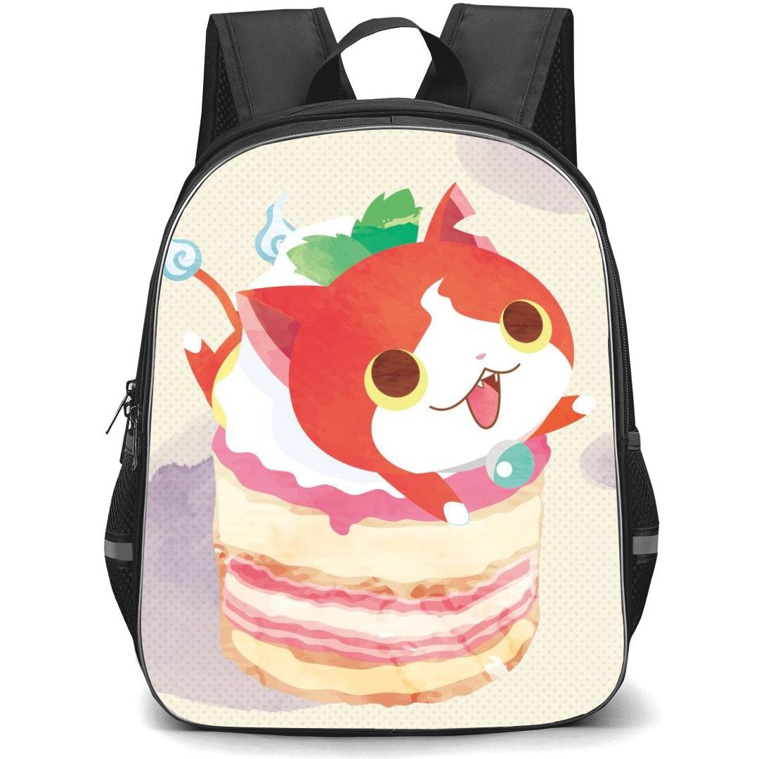 Yo-Kai Watch Jibanyan Backpack StudentPack - Jibanyan On Prasty Cake Illustration Art Poster