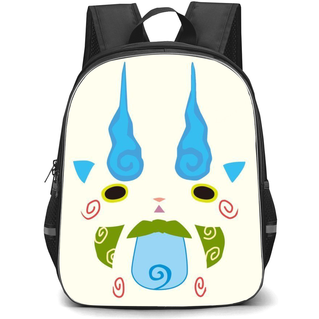 Yo-Kai Watch Komasan Backpack StudentPack - Komasan Avatar On Green Stripe Background