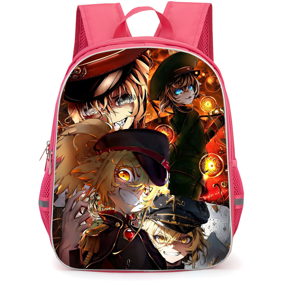 Saga Of Tanya The Evil Tanya Von Degurechaff Backpack School Bag StudentPack - Tanya Von Degurechaff Anime Character Collage Poster