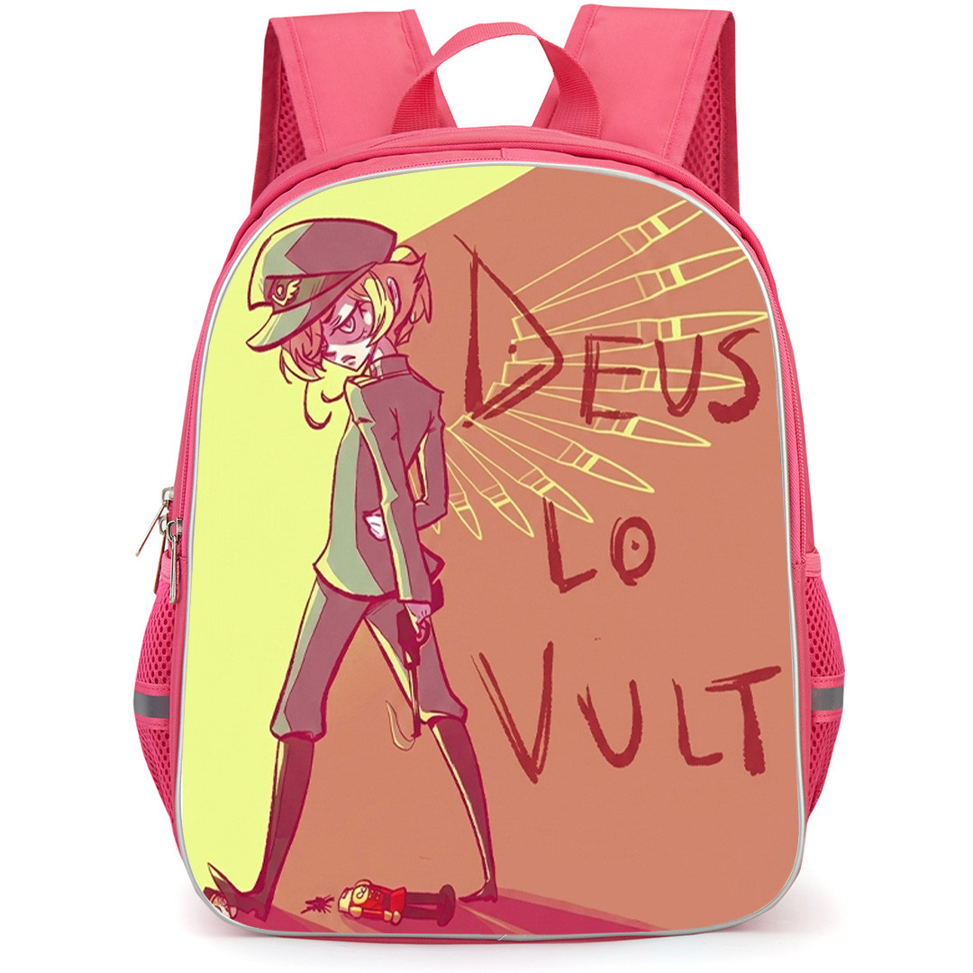 Saga Of Tanya The Evil Tanya Von Degurechaff Backpack School Bag StudentPack - Tanya Von Degurechaff Deus Lo Vult Fan Art Poster