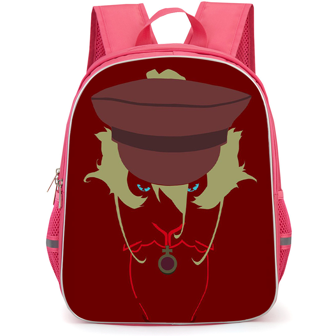 Saga Of Tanya The Evil Tanya Von Degurechaff Backpack School Bag StudentPack - Tanya Von Degurechaff Flat Vector Minimal Art Poster