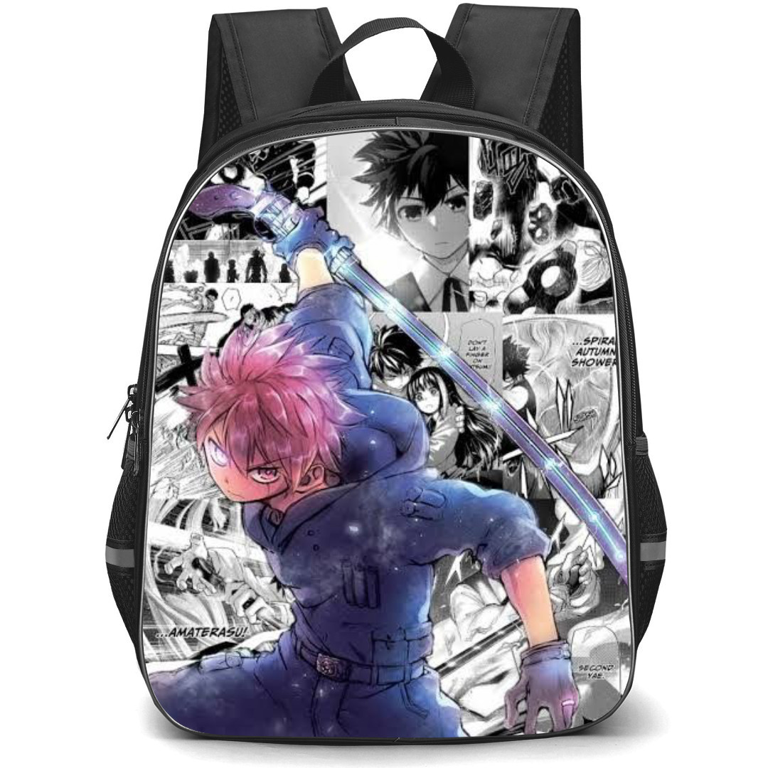 Yozakura Family Taiyo Asano Backpack School Bag StudentPack - Taiyo Asano Fierce Sword Portrait Manga Background