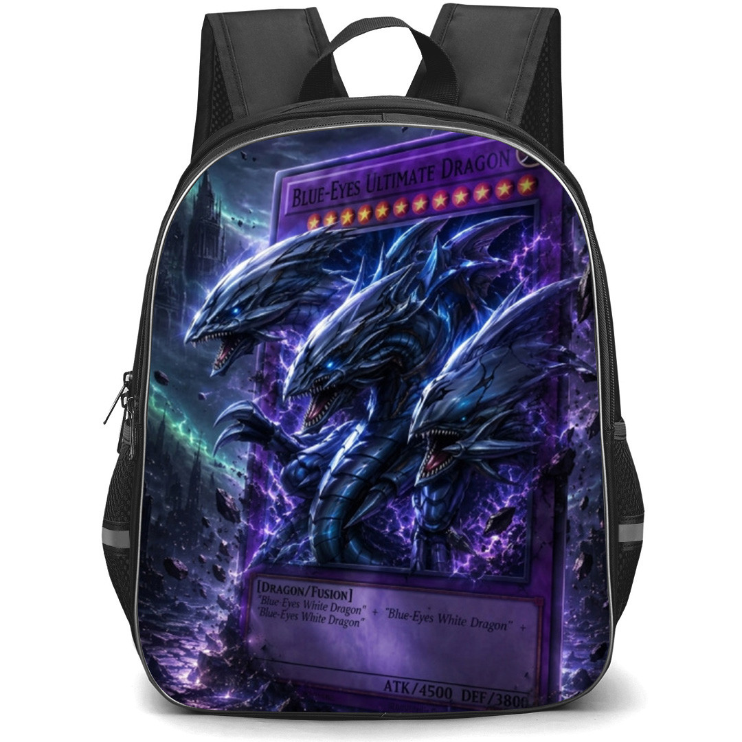 Yu-Gi-Oh Backpack School Bag StudentPack - Yu-Gi-Oh Blue Eyes Ultimate Dragon 3d Art