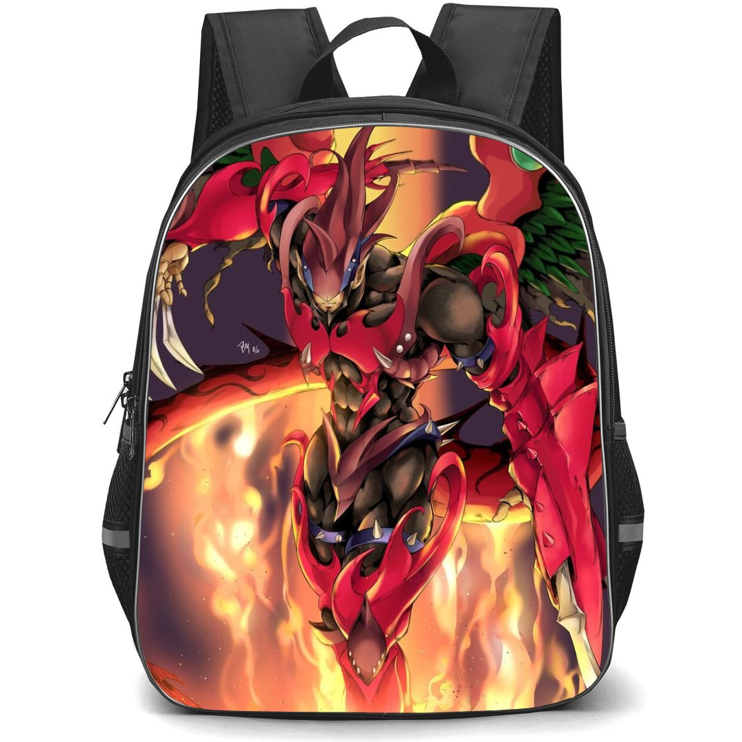 Yu-Gi-Oh Destiny Hero - Destiny Hero Destroy Phoenix Enforcer Flames Background