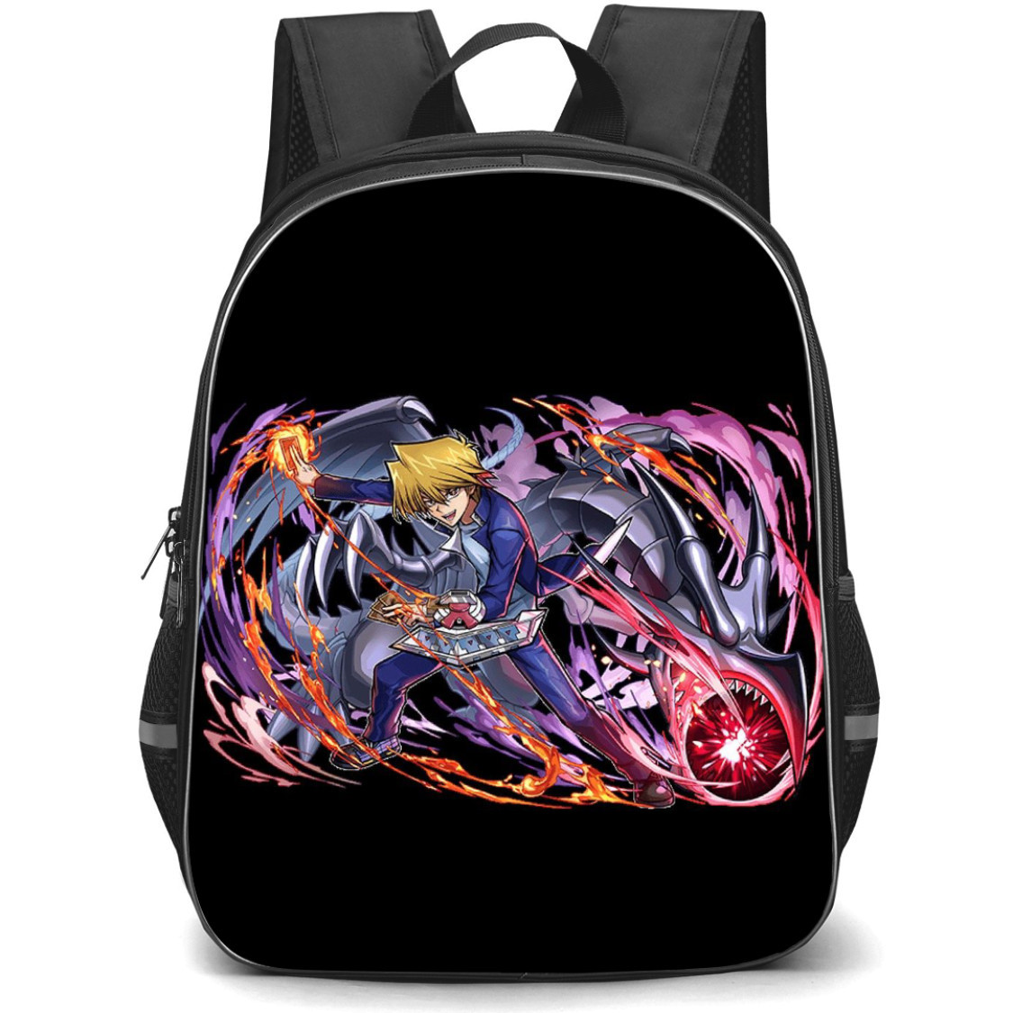 Yu-Gi-Oh Joey Wheeler - Joey Wheeler Duel Disk Red Eyes Black Dragon Background