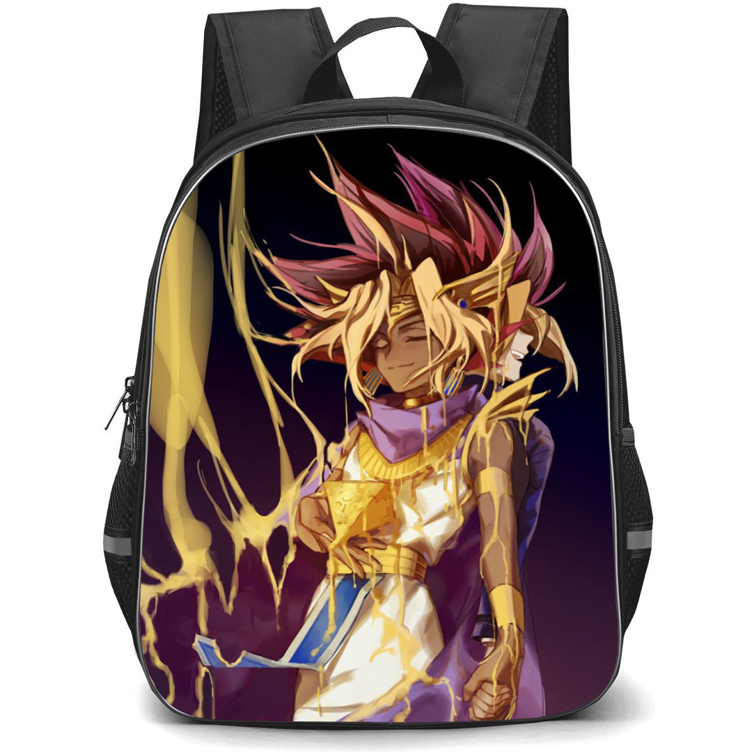Yu-Gi-Oh Pharaoh Atem - Pharaoh Atem Smiling and Dark Yugi Smirking in the Back