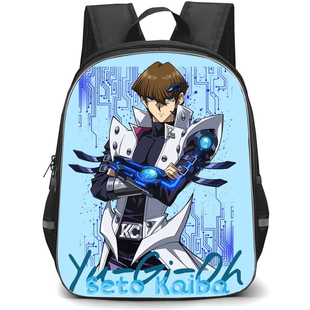 Yu-Gi-Oh Seto Kaiba - Seto Kaiba Cross Arms Portrait Blue Background