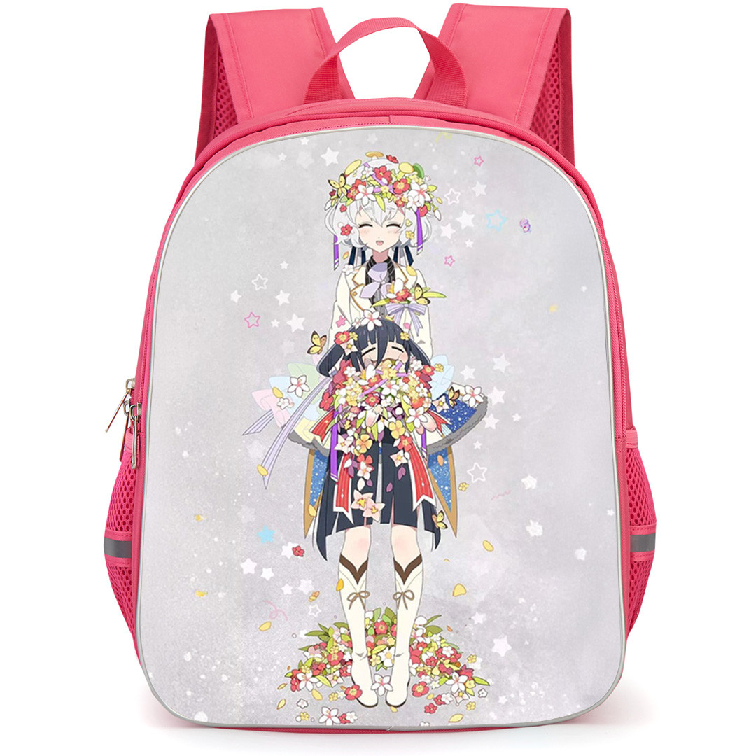 Zombie Land Saga Yumeginga Paradise Junko Konno Backpack School Bag StudentPack - Junko Konno Covered With Flowers Poster
