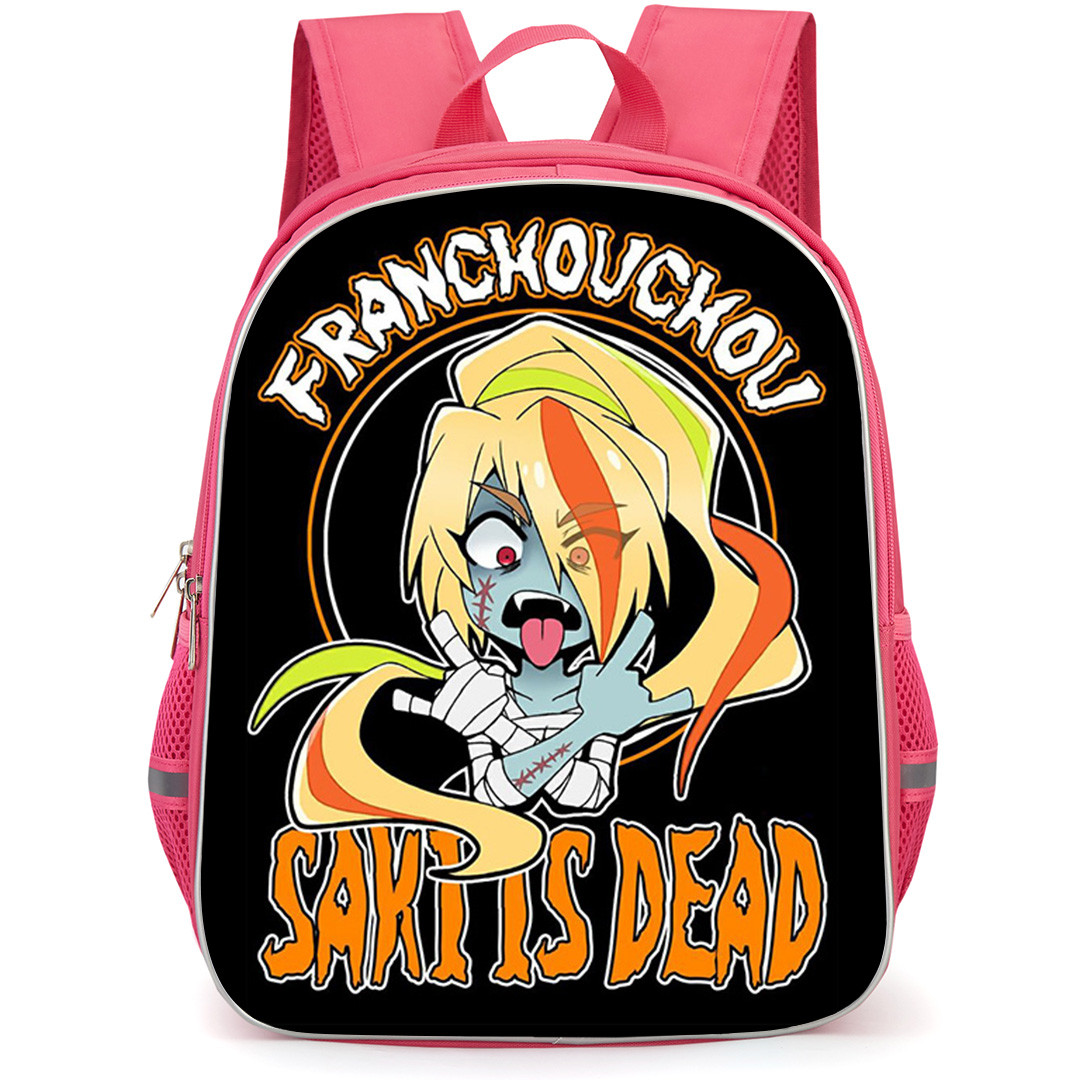 Zombie Land Saga Yumeginga Paradise Saki Nikaido Backpack School Bag StudentPack - Saki Nikaido Is Dead Crossed Handed Poster