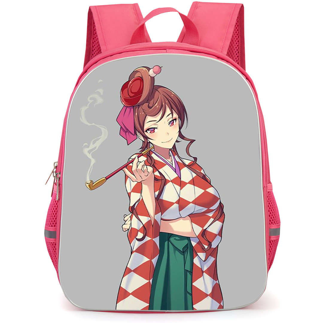 Zombie Land Saga Yumeginga Paradise Yugiri Backpack School Bag StudentPack - Yugiri Wears Traditional Kimono With A Hakama Skirt Poster