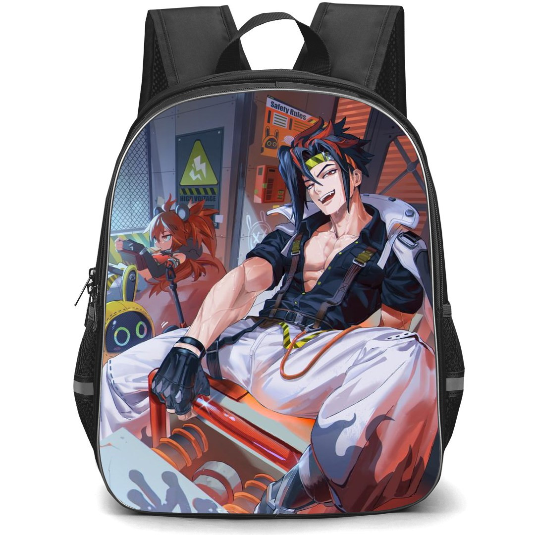 Zenless Zone Zero Anton Ivanov Backpack StudentPack - Anton Ivanov Sitting Illustration