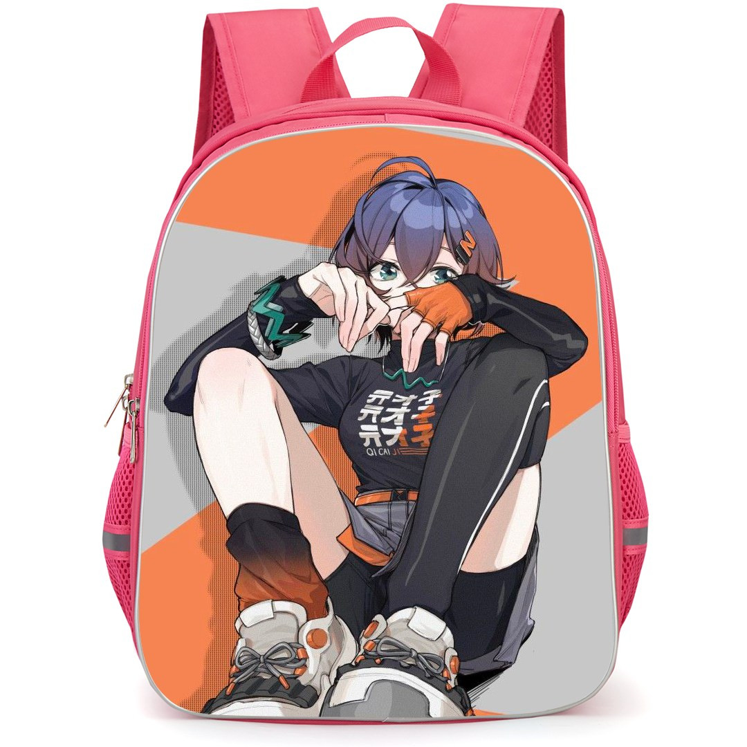 Zenless Zone Zero Belle Backpack StudentPack - Belle Sitting Illustration