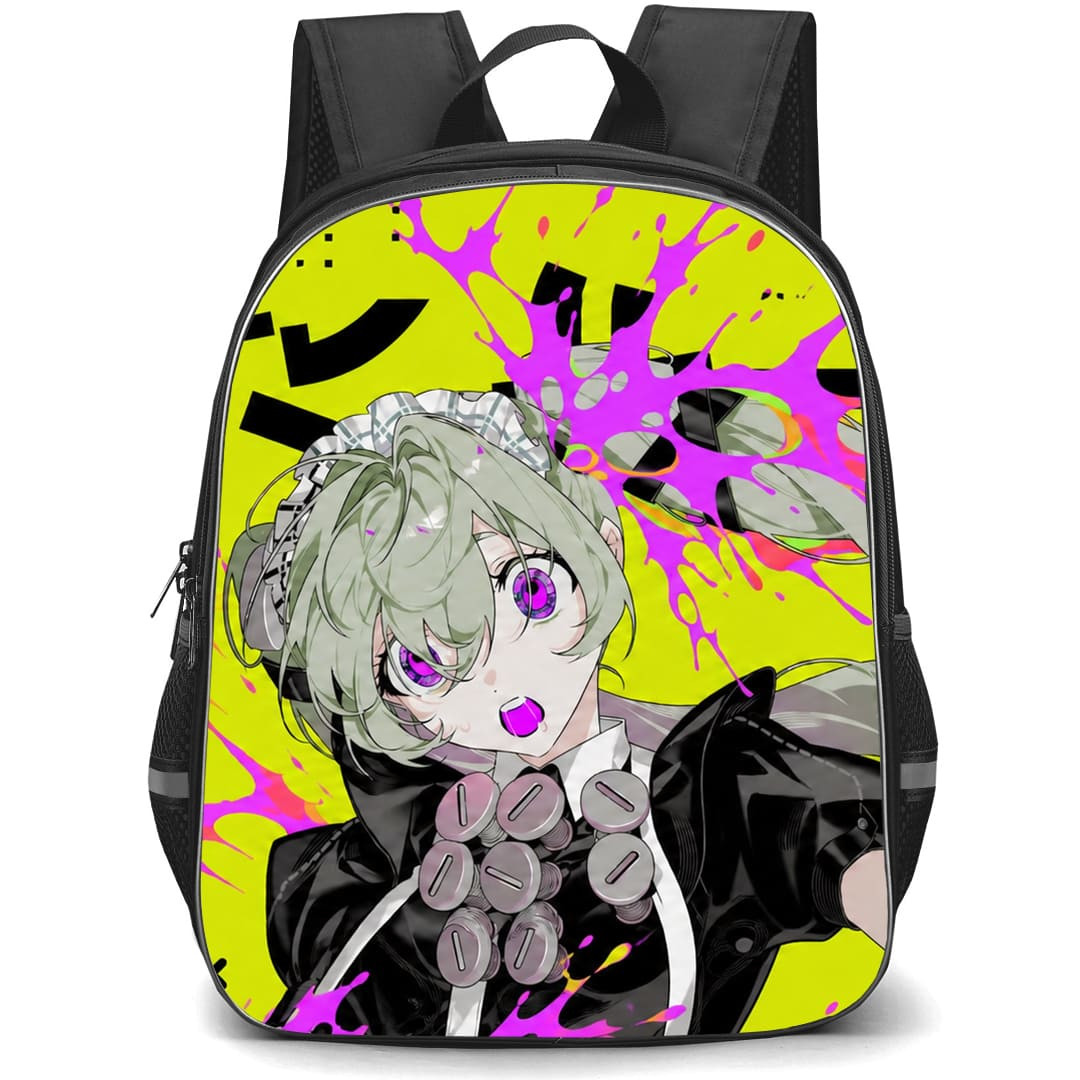 Zenless Zone Zero Corin Wickes Backpack School Bag StudentPack - Corin Wickes Shocked In Yellow Background