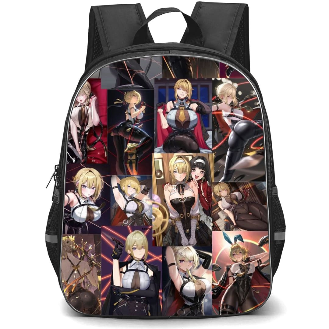 Zenless Zone Zero Evelyn Chevalier Backpack School Bag StudentPack - Evelyn Chevalier Collage