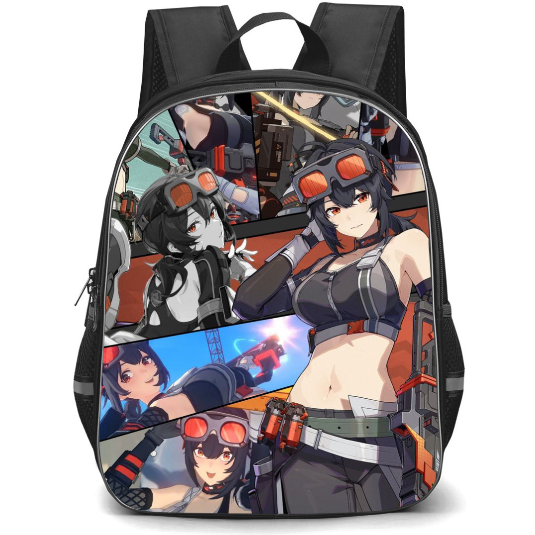 Zenless Zone Zero Grace Howard Backpack StudentPack - Grace Howard Collage