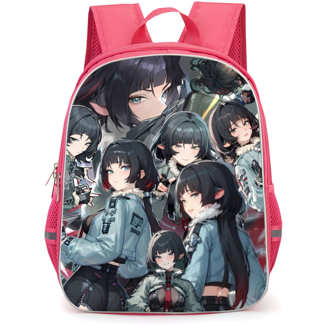 Zenless Zone Zero Jane Doe Backpack StudentPack - Jane Doe Collage