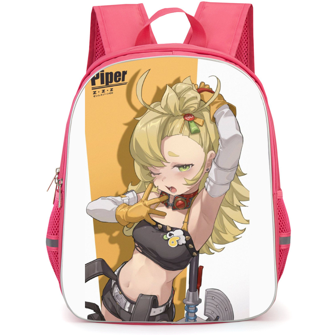 Zenless Zone Zero Piper Wheel Backpack StudentPack - Piper Wheel Portrait White Blackground