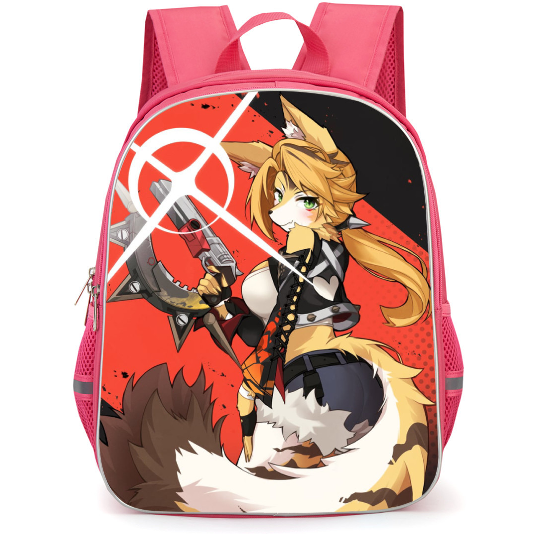 Zenless Zone Pulchra Fellini Wheel Backpack StudentPack - Pulchra Fellini Back Portrait