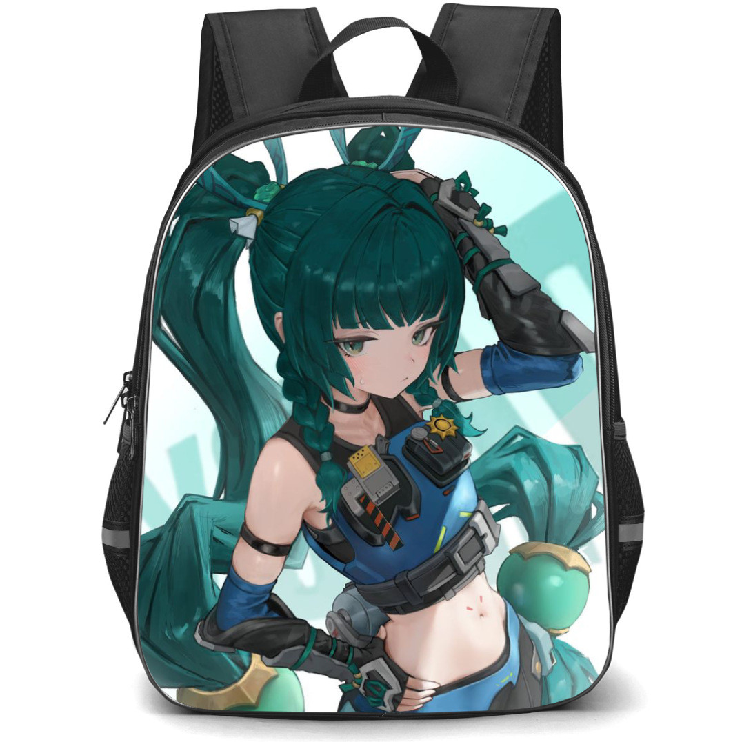 Zenless Zone Qingyi Backpack StudentPack - Qingyi Portrait White Background