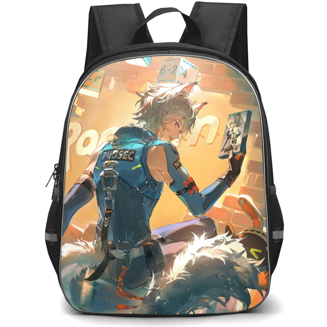 Zenless Zone Seth Lowell Backpack StudentPack - Seth Lowell Back Portrait
