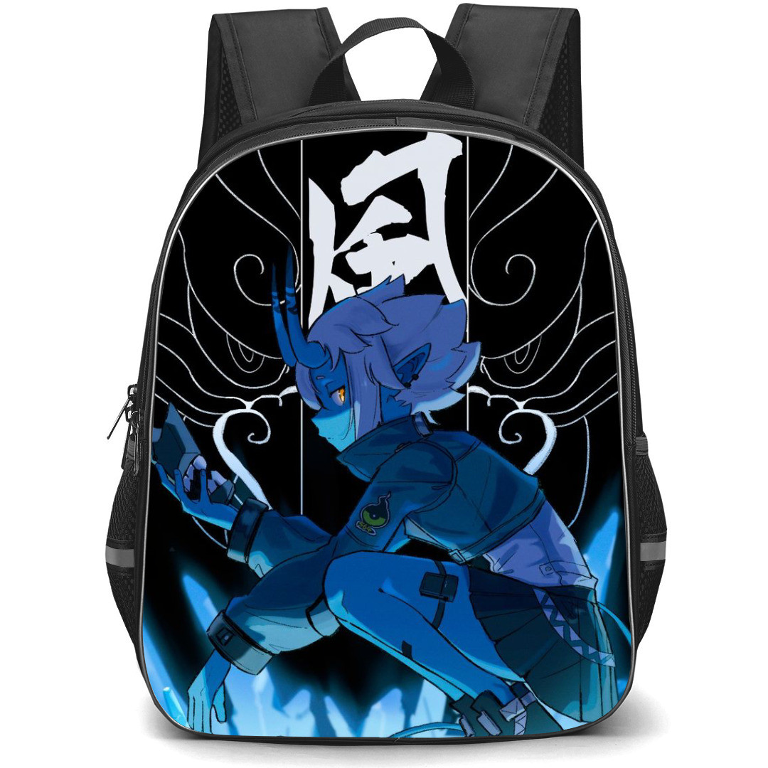 Zenless Zone Soukaku Backpack StudentPack - Soukaku Side Portrait Black Portrait