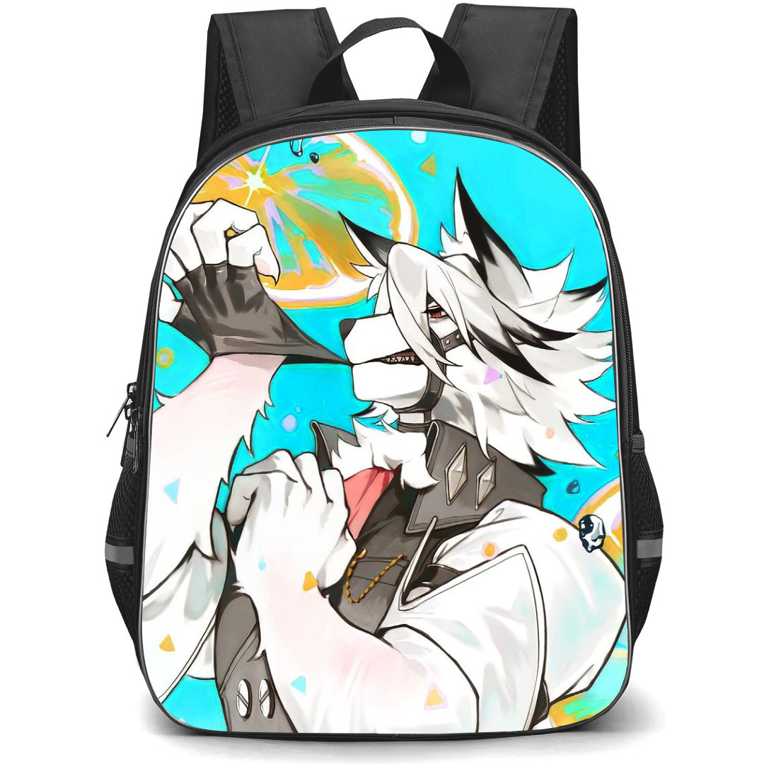 Zenless Zone Von Lycaon Backpack StudentPack - Von Lycaon Side Portrait