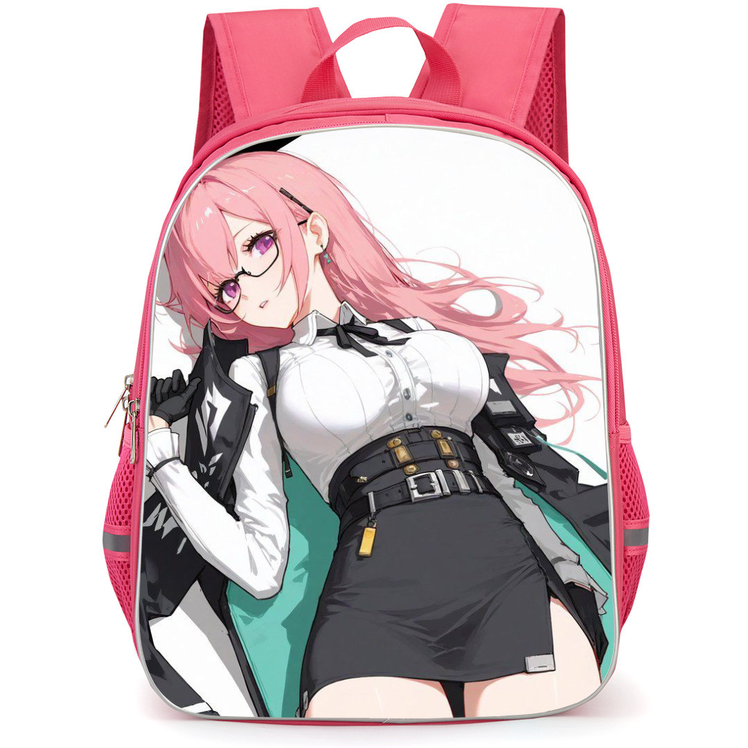 Zenless Zone Tsukishiro Yanagi Backpack StudentPack - Tsukishiro Yanagi Portrait White Background