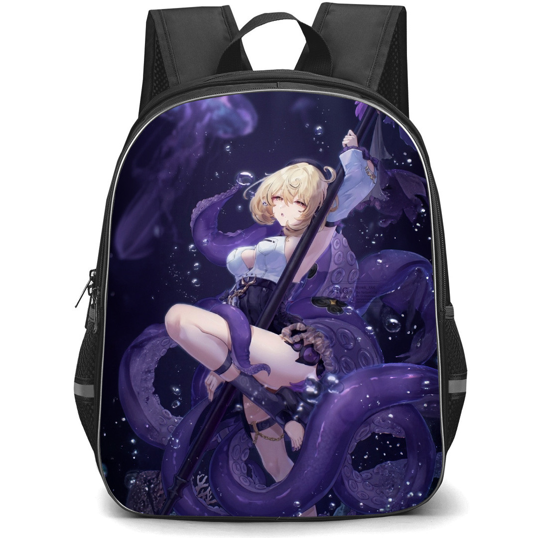 Zenless Zone Zero Yidhari Backpack School Bag StudentPack - Yidhari Hold Weapon Side Portrait
