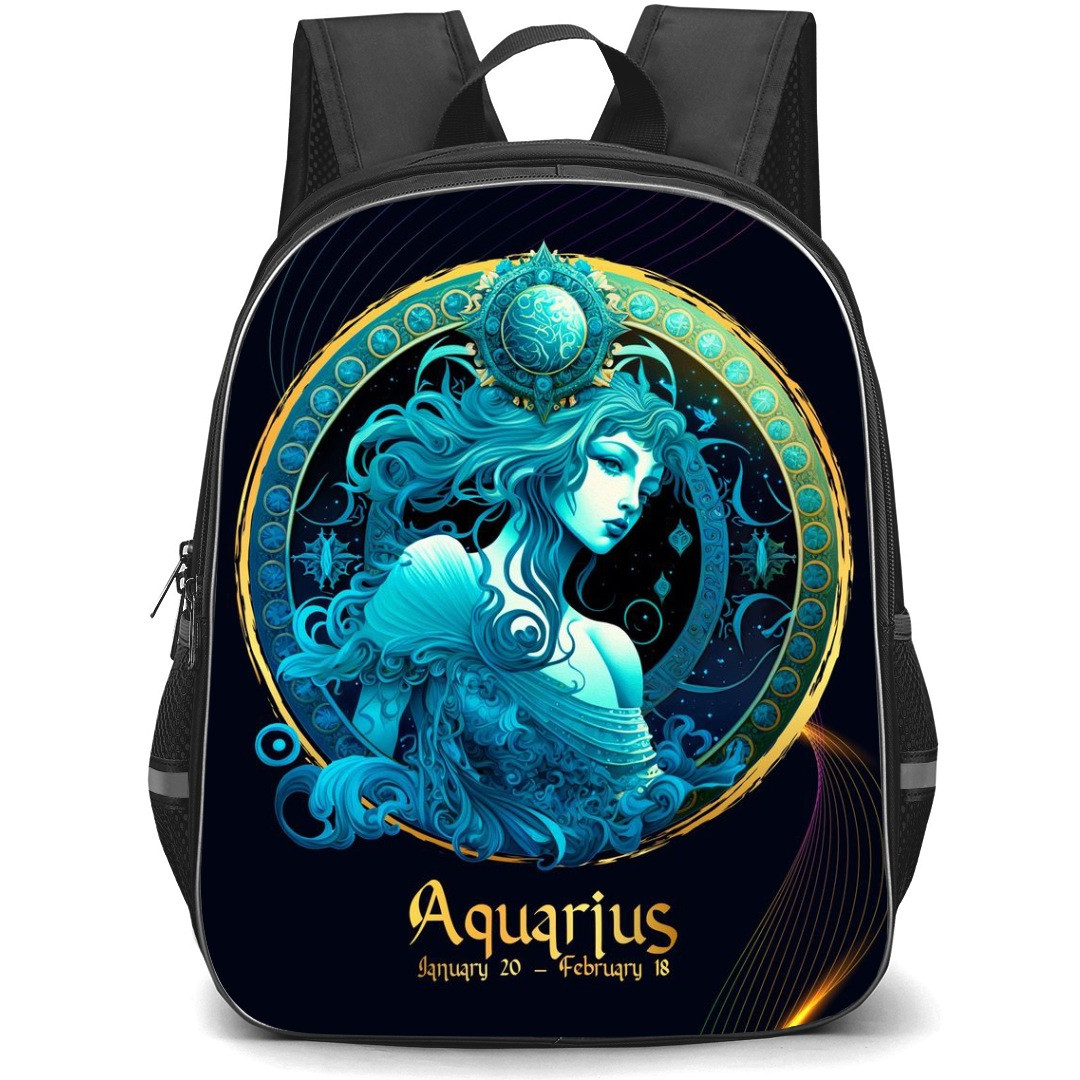 Zodiac Sign Aquarius Backpack StudentPack - Aquarius Avatar