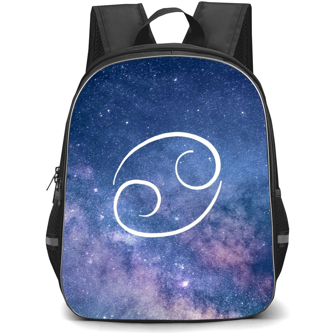 Zodiac Sign Cancer Backpack StudentPack - Cancer Sign On Galaxy Background