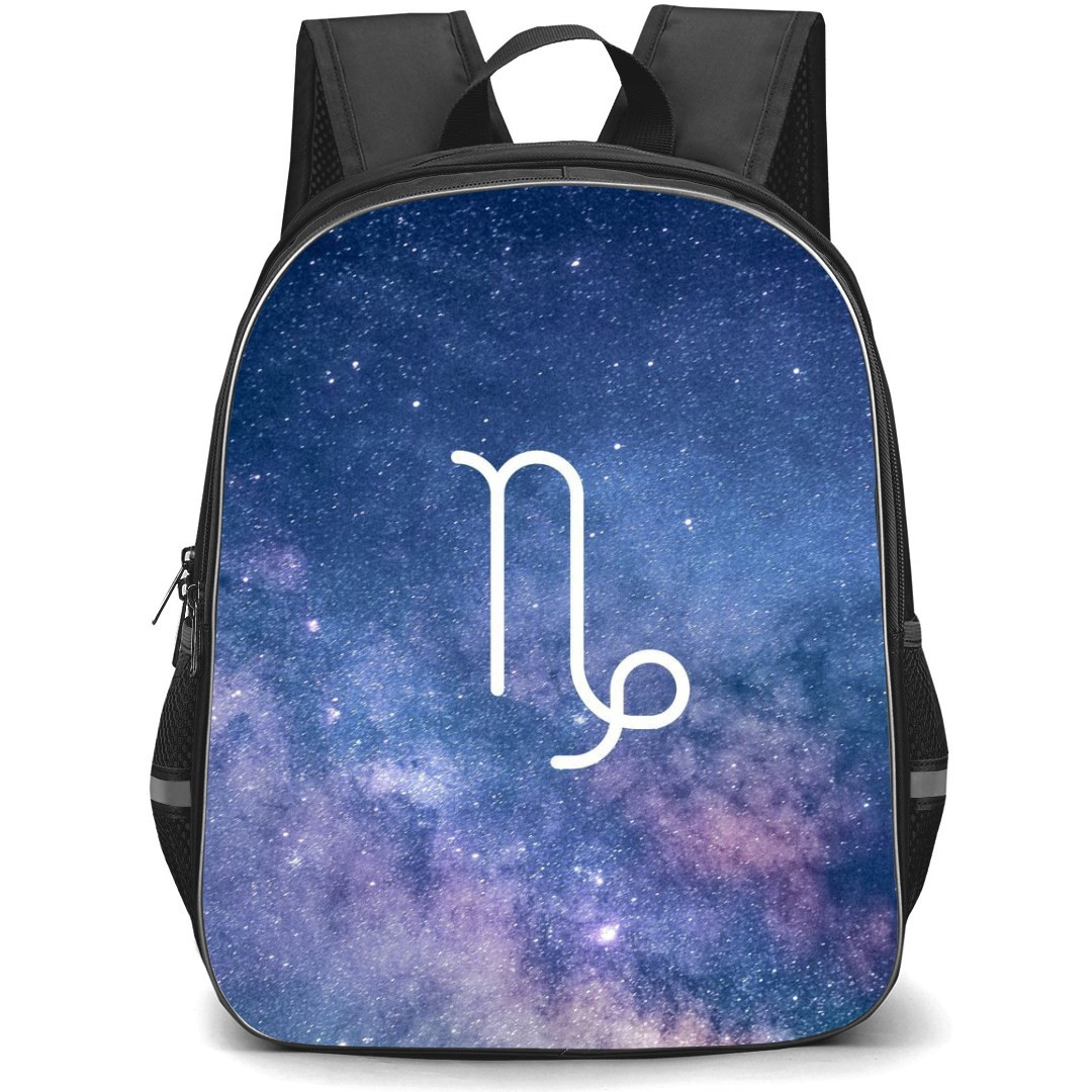 Zodiac Sign Capricorn Backpack StudentPack - Capricorn Sign On Galaxy Background