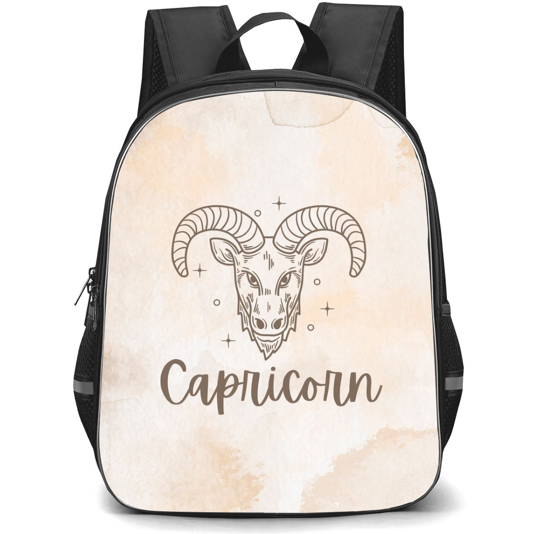 Zodiac Sign Capricorn Backpack StudentPack - Capricorn Sign On Neutral Background