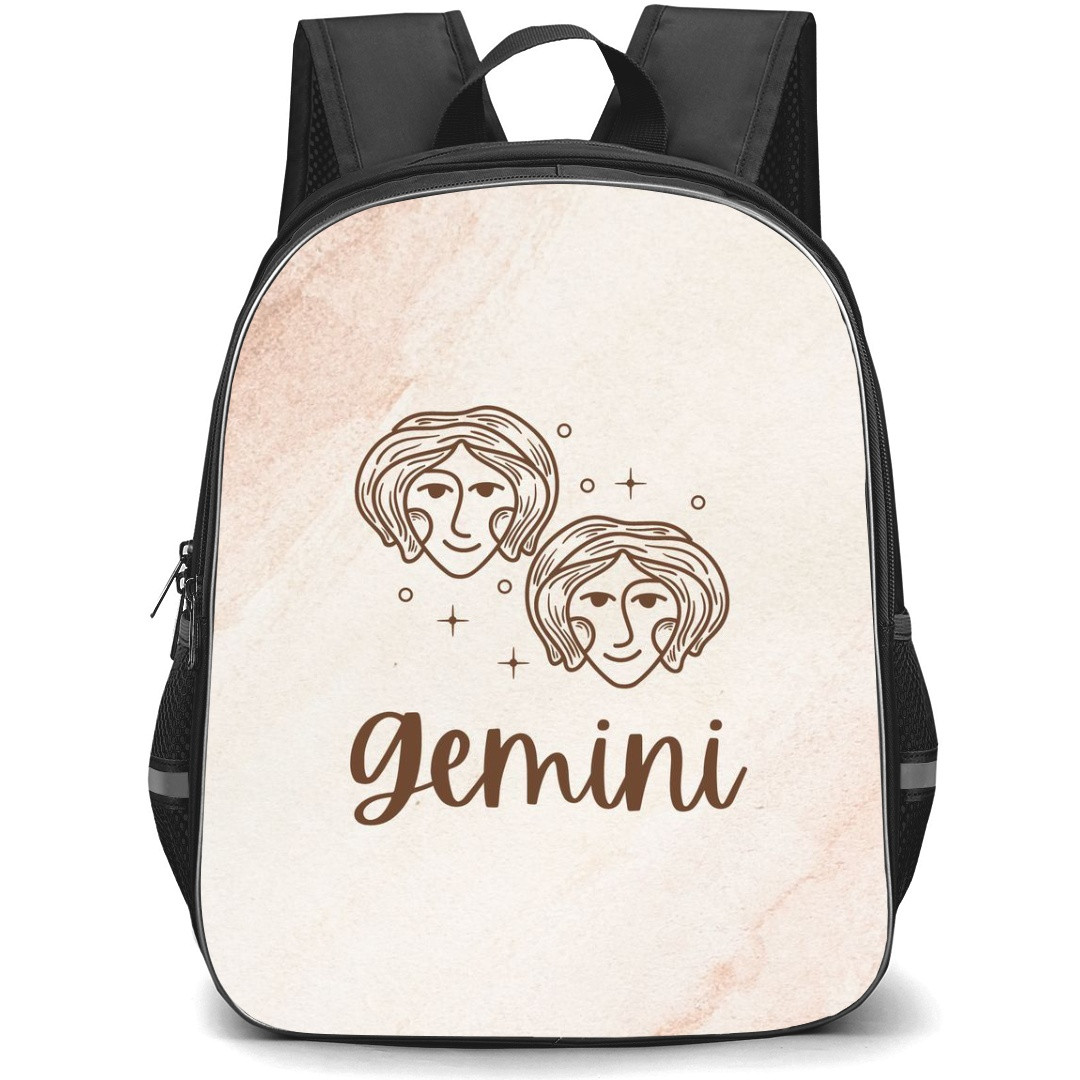 Zodiac Sign Gemini Backpack StudentPack - Gemini Sign On Neutral Background