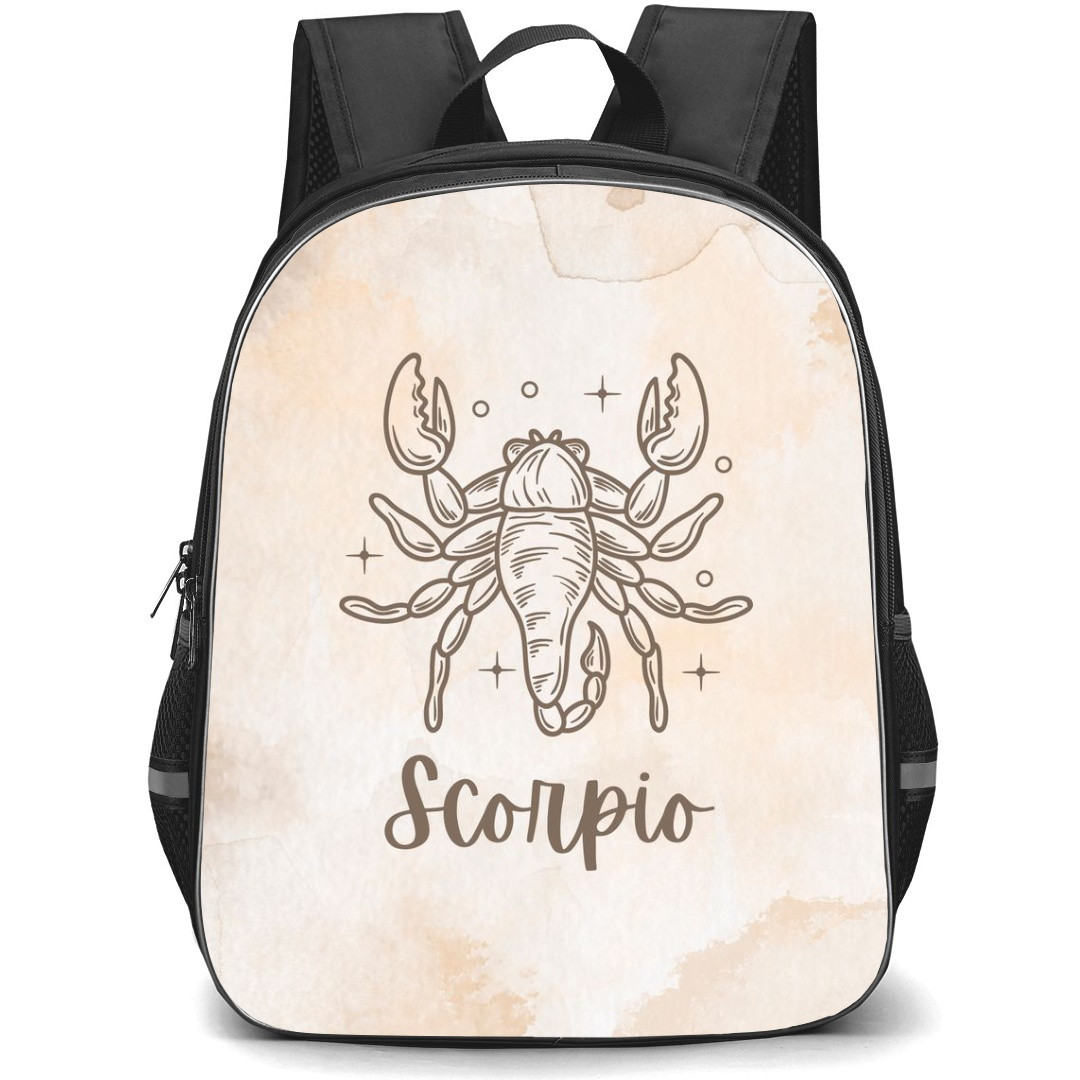 Zodiac Sign Scorpio Backpack StudentPack - Scorpio Sign On Neutral Background