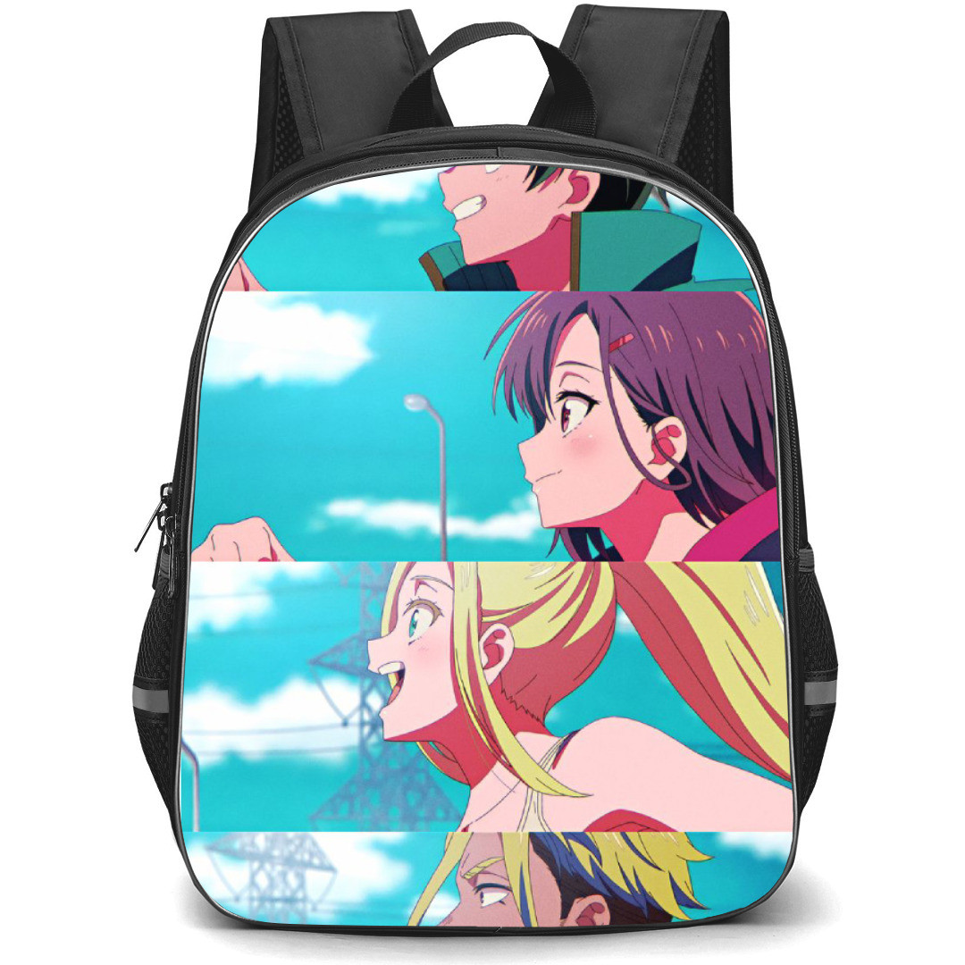 Zom 100 Bucket List of the Dead Backpack StudentPack - Characters Running Smile Collage