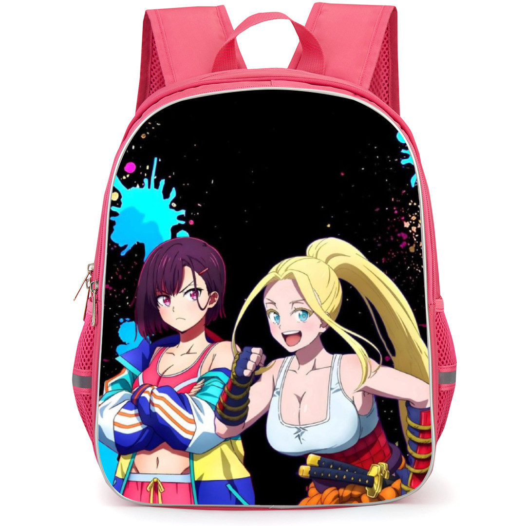 Zom 100 Bucket List of the Dead Backpack StudentPack - Shizuka And Beatrix Smirking And Smile