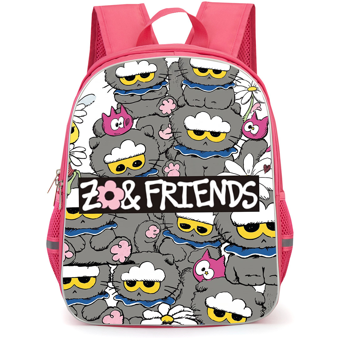 Zo And Friends Backpack School Bag StudentPack - Zo And Friends Character Collage Illustration Art Poster