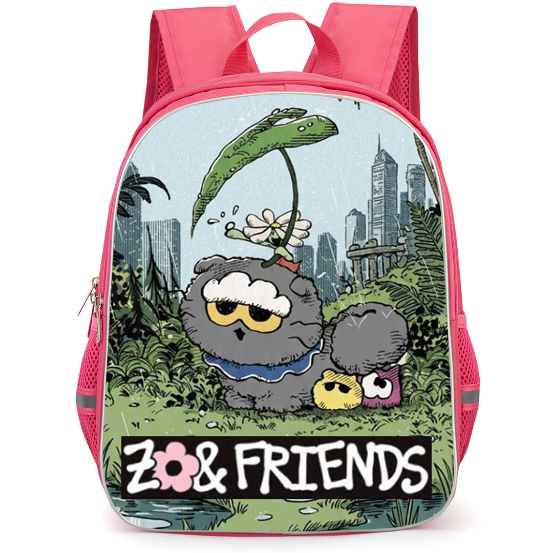 Zo And Friends Backpack School Bag StudentPack - Zo And Friends Whimsical Woodland Illustration Art Poster