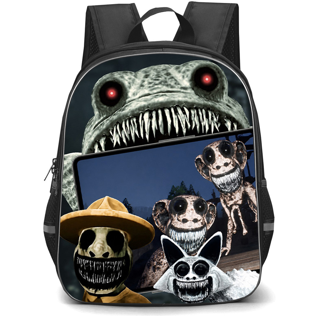 Zoonomaly Backpack School Bag StudentPack - Zoonomaly Creepy Monster Tablet Poster