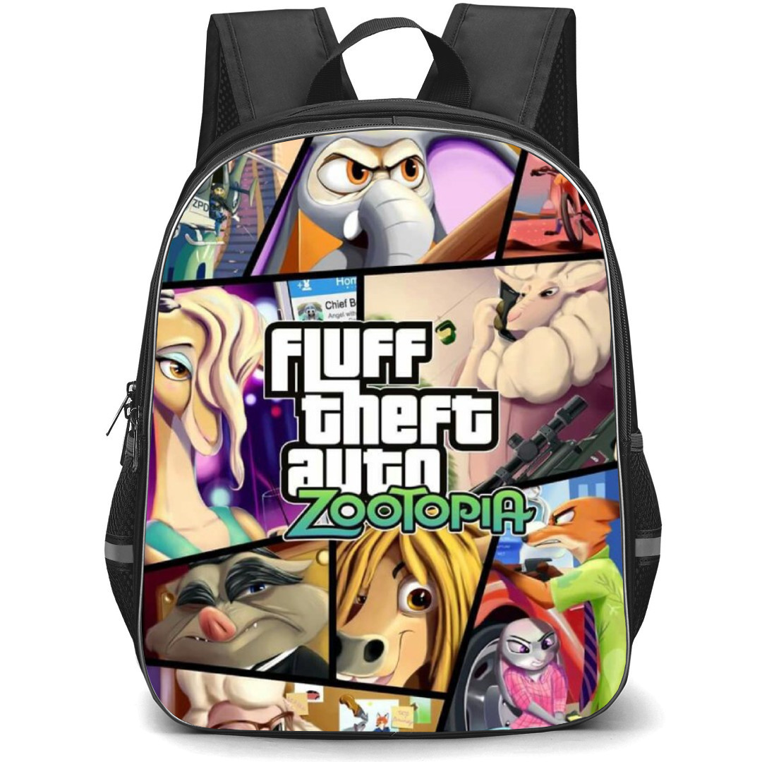 Zootopia Backpack Student Pack - Fluff Theft Auto Series Poster