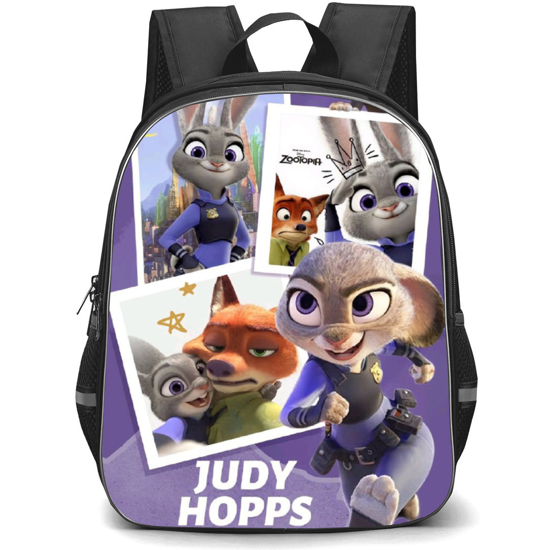 Zootopia Backpack Student Pack - Judy And Nick Big Trouble Quote Collage