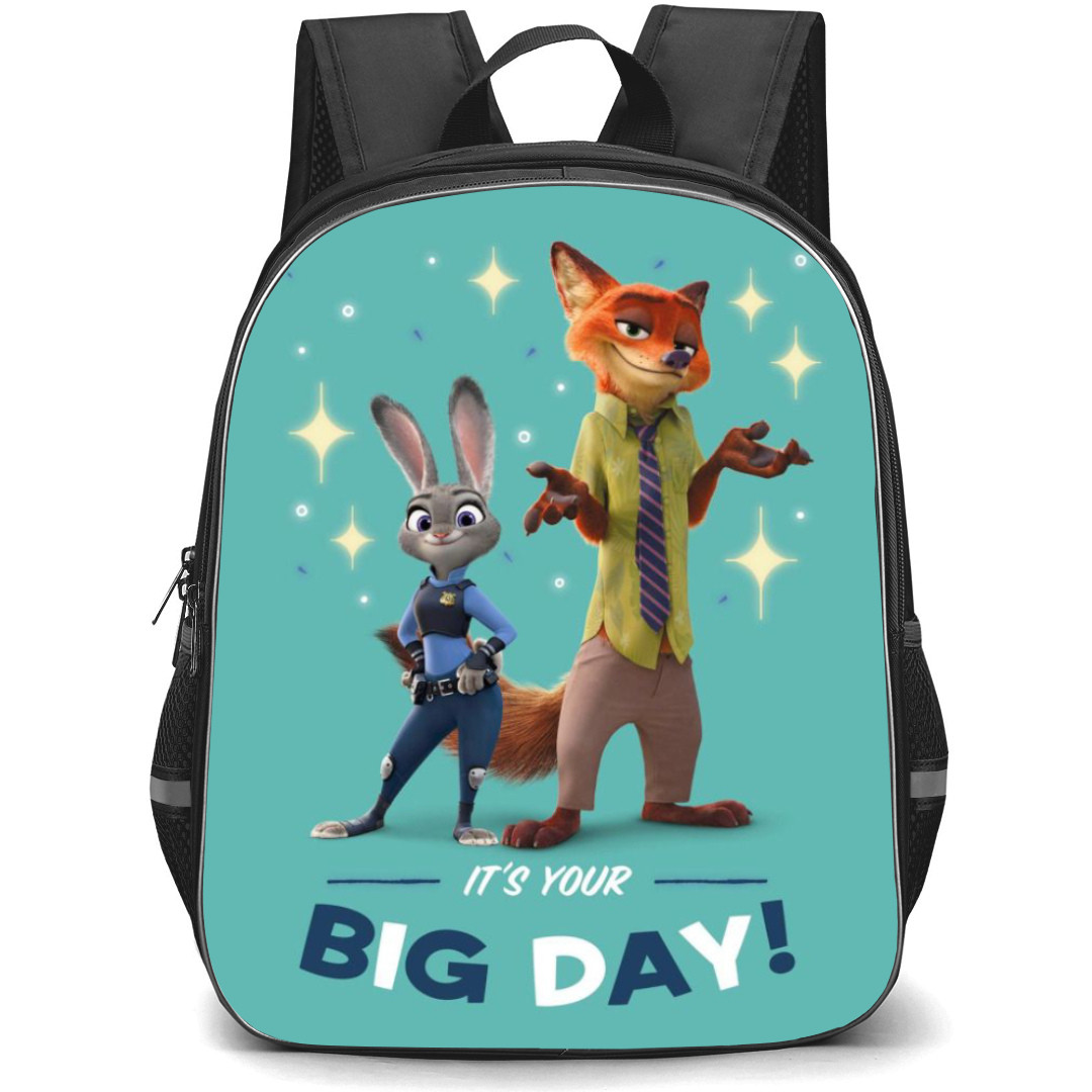 Zootopia Backpack Student Pack - Judy And Nick Big Day Quote Poster