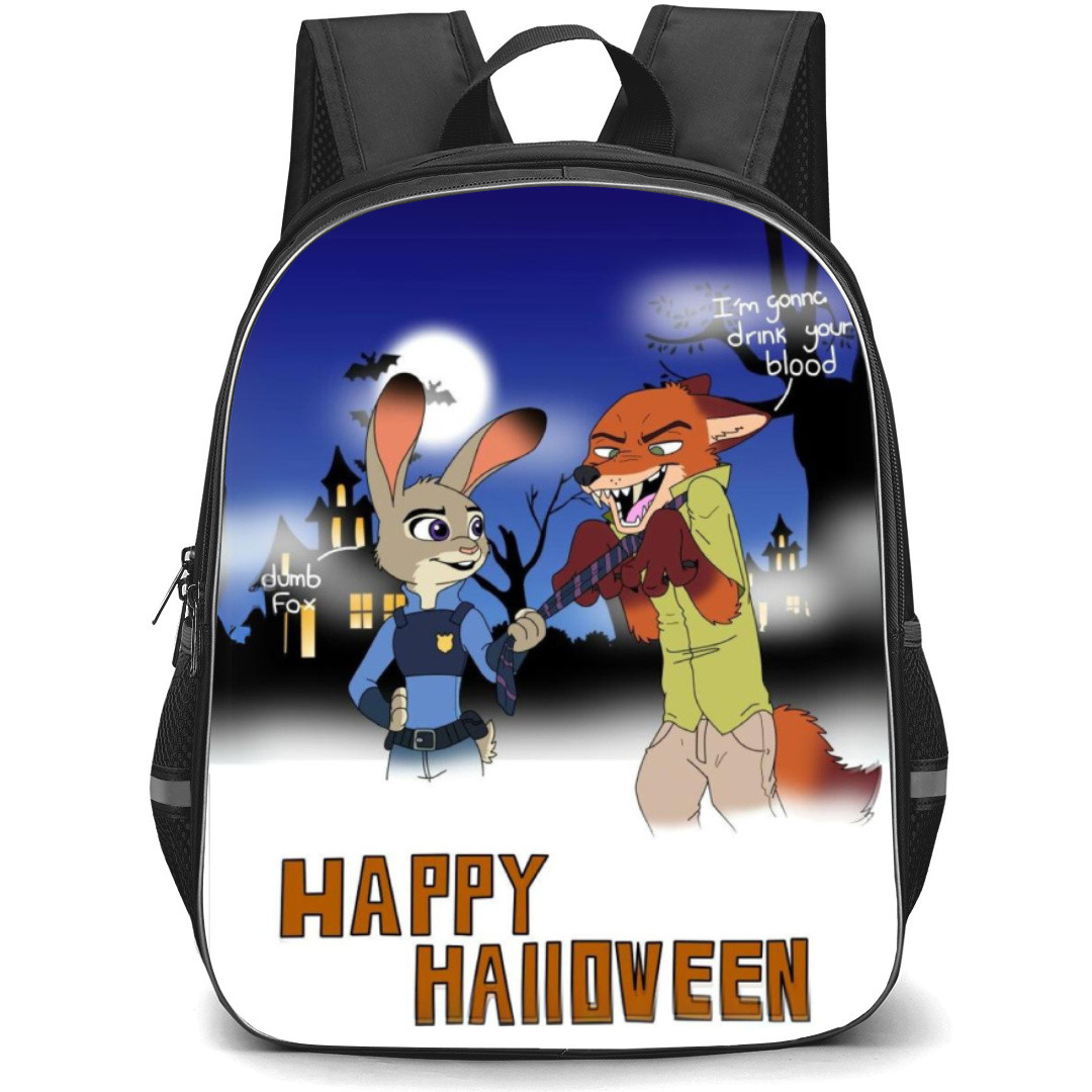 Zootopia Backpack Student Pack - Judy And Nick Halloween Poster