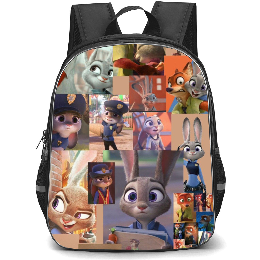 Zootopia Backpack Student Pack - Judy And Nick Montage Collage