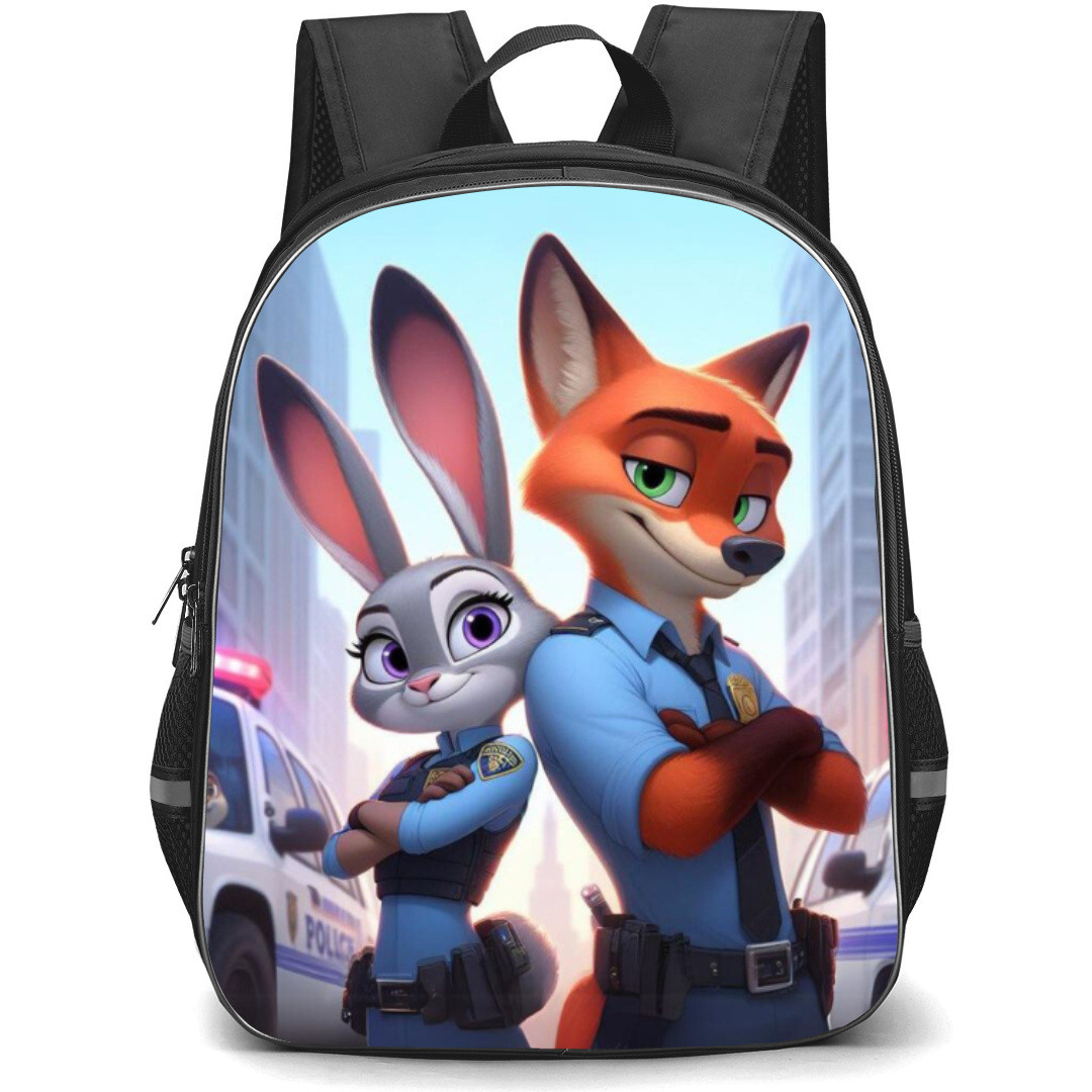 Zootopia Backpack Student Pack - Judy And Nick Police Uniform Portrait