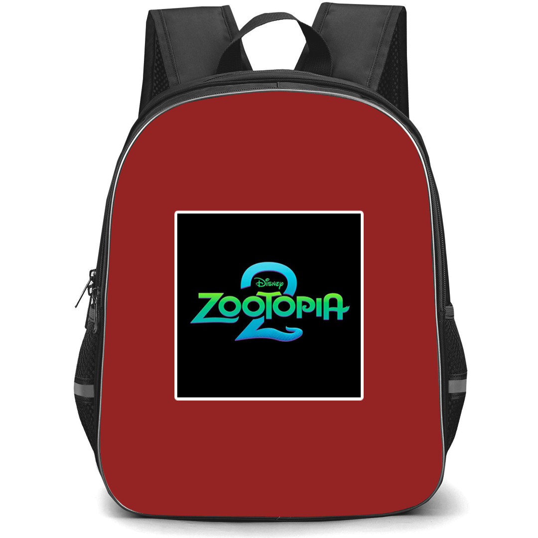 Zootopia 2 Backpack StudentPack - Zootopia 2 Logo On Black Background Square Sticker