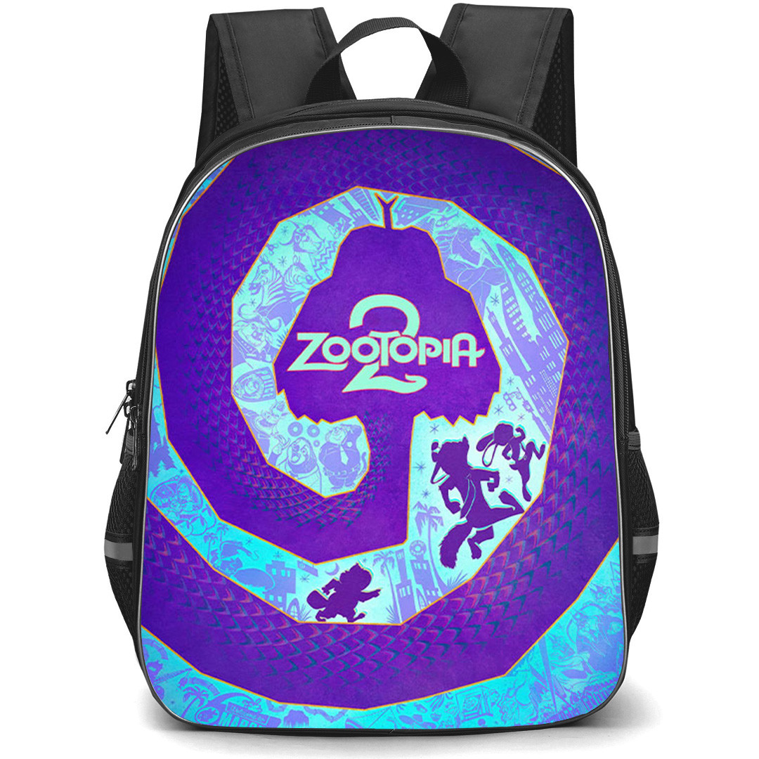 Zootopia 2 Backpack School Bag StudentPack - Zootopia 2 Official Spiral Art Poster