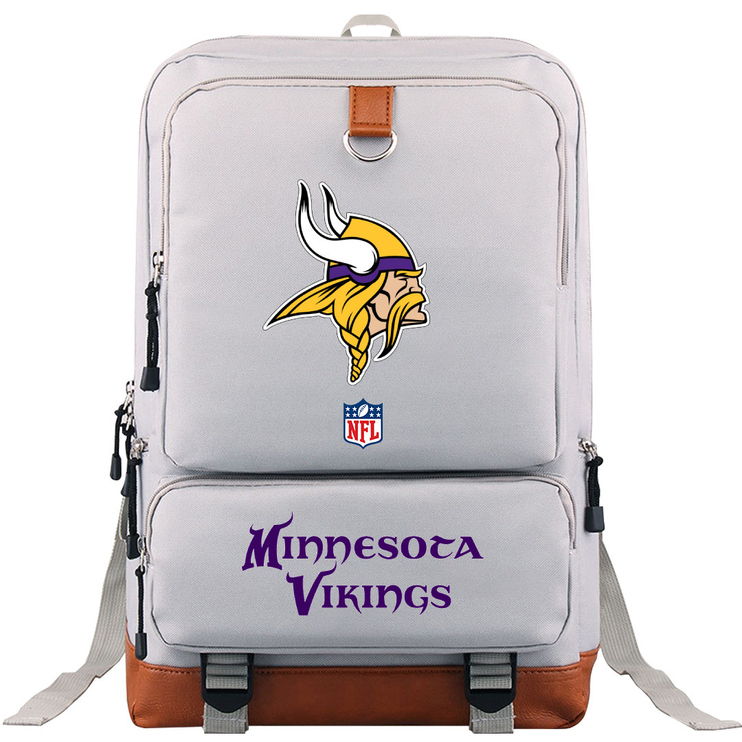 NFL Minnesota Vikings Backpack TriplePack - Minnesota Vikings Team Logo Wordmark
