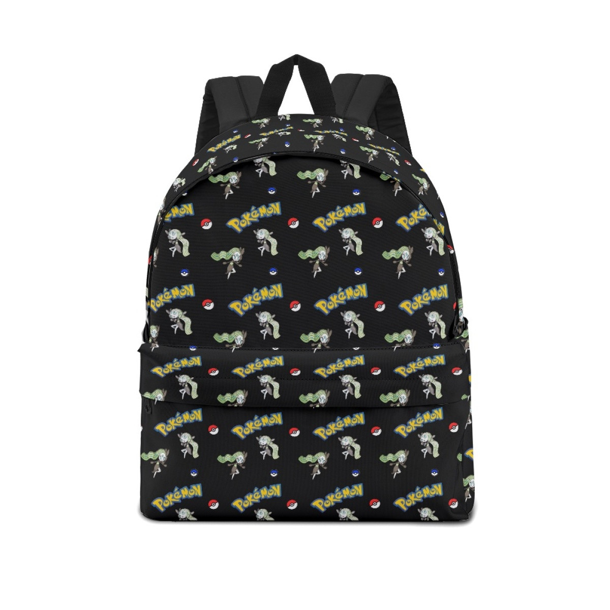 Pokemon Meloetta School Backpack Multicolor Schoolbag Rucksack - Aria Meloetta Character Series Art