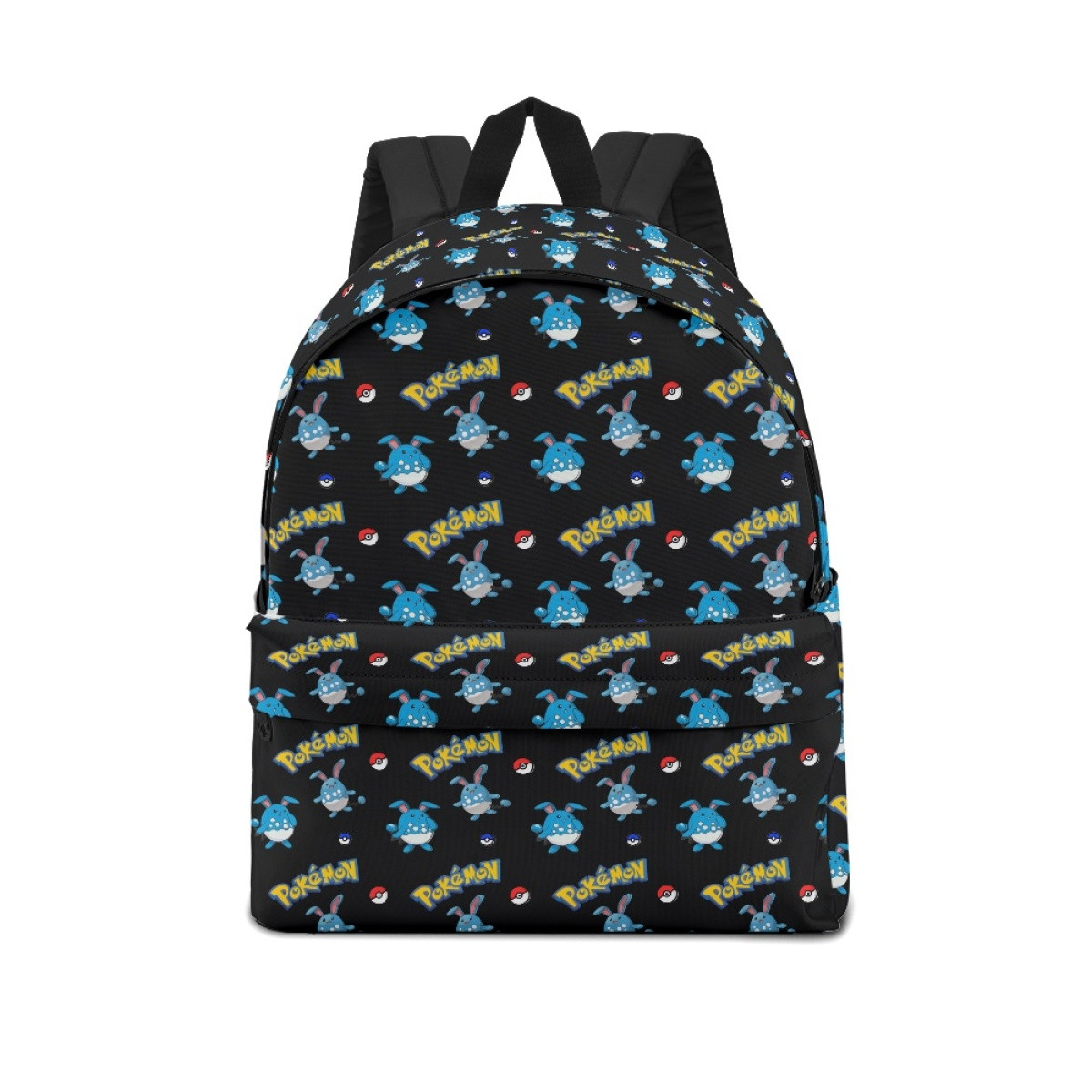 Pokemon Azumarill School Backpack Multicolor Schoolbag Rucksack - Azumarill Character Series Art